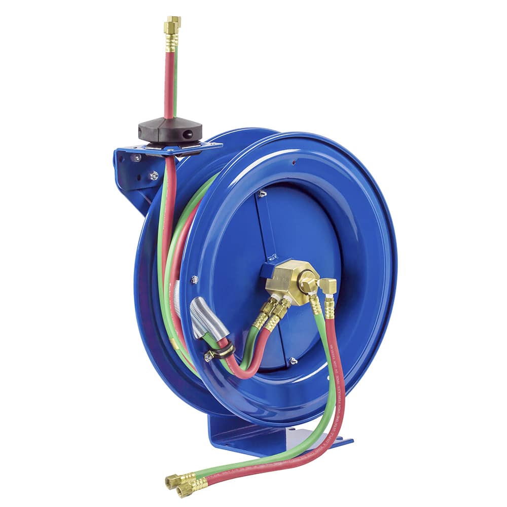 Coxreels Dual Hose Spring Rewind Hose Reel for oxy-acetylene: 1/4
