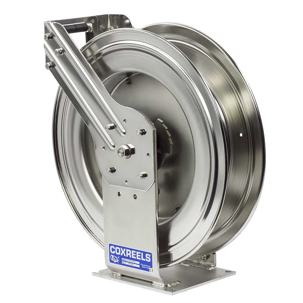 Coxreels TSHL-N-550-SS 50' x 3/4 Stainless Steel Truck Mount Spring Driven  Hose Reel 300 PSI
